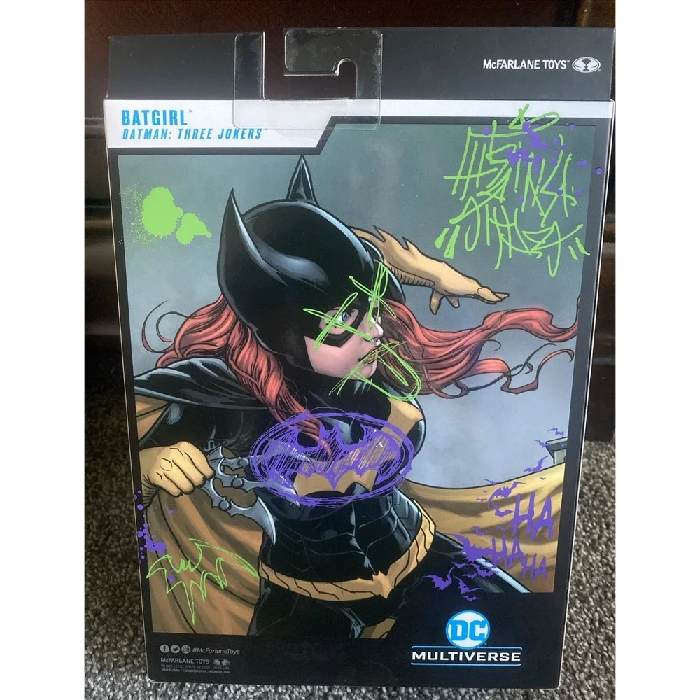 McFarlane DC Multiverse Gold Label Jokerized Batgirl Figure Batman Three Jokers